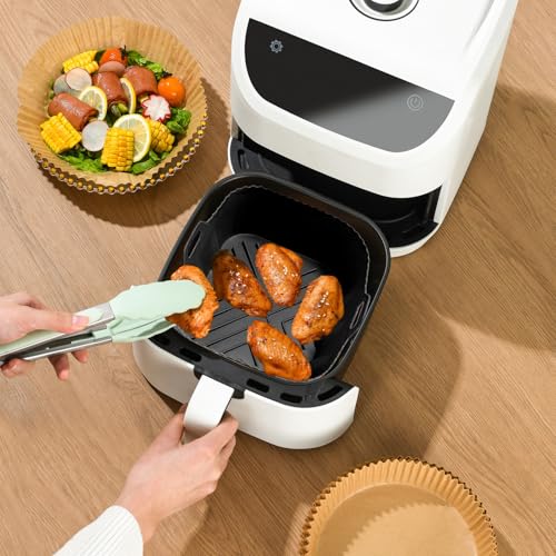 Silikonluft Frittierform - Luftfryer -Topf Flach | Wiederverwendbare Hot Air Fryer | Zubehör Für Dampfkörbe, Rechteckige Resistente Rechteckige Kochutensilie Für Dampfmikrowelle Hilfe von gifyym