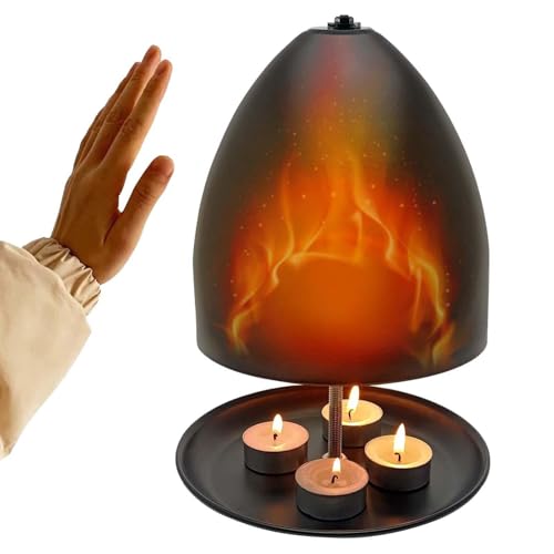 Teelichterr,Teelichtofen zum ERN - Metallheizkörper-Heizkörper-Raumheizer,Weiches Licht und schnelle, großer Kerzenofen und Heizhalter für stabile Räume, Büros, Wohnzimmer, Schlafzimmer von gifyym