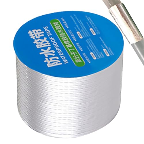 Wasserdichtes Klebeband, Butylband | Wasserfestes Harzband mit starker Bindung - Selbstklebendes Aluminiumfolien-Dachdichtmittel, temperaturbeständiges für Dachlecks, Fensterabdichtung, -Markisen von gifyym