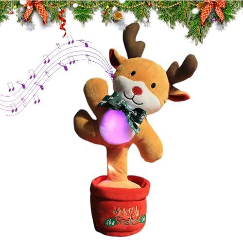gifyym Elektrischer Weihnachtsbaum Tanz Musik Spielzeug - Elektrische Singende Leuchtende Weihnachtsbaum Figur,Saisonale Deko Für Schlafzimmer Thanksgiving Feiertag Geburtstag von gifyym
