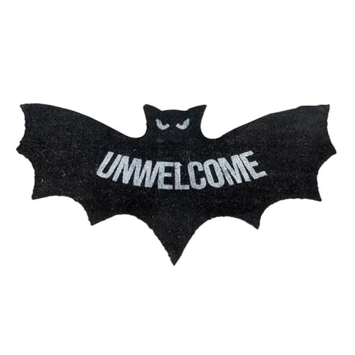 gifyym Halloween Teppich | Unheilverkündender Gothik Zimmerteppich 80×40 cm,Dekorativer Halloween Gruselteppich Für Wohnzimmer Schlafzimmer Balkon Badezimmer Eingangsbereich von gifyym