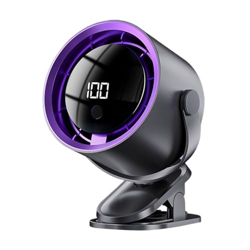 gifyym Kinderwagen Clip Ventilator - 100 Geschwindigkeitsstufen USB-Aufladbarer Leiser Autoventilator Mit LED-Display - Für Outdooraktivitäten Homeoffice Camping Wohnmobile Lange Autofahrten gifyym Kinderwagen Clip Ventilator - 100 Geschwindigkeitsstufen USB-Aufladbarer Leiser Autoventilator Mit LED-Display - Für Outdooraktivitäten Homeoffice Camping Wohnmobile Lange Autofahrten von gifyym