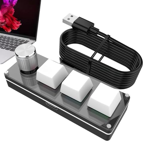 gifyym Programmierbares Tastenfeld,Spiel-Keypad-Programmierung | Mechanische Tastatur Für Reise Arbeit Büro Studium von gifyym