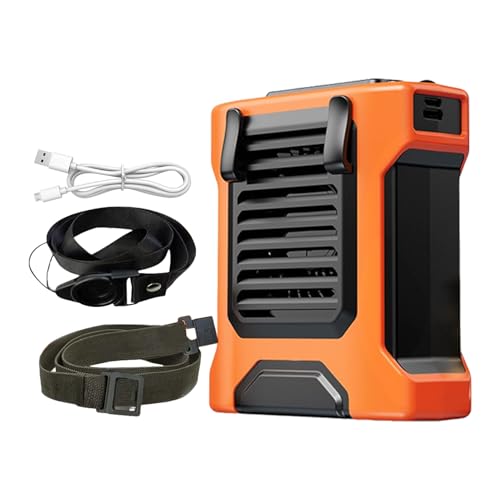 gifyym Tragbarer Taille Lüfter,4-Geschwindigkeits Camping Lüfter | Windgebläse mit Taschenlampe und Powerbank für die Arbeit Camping Sommer Wandern Angeln Baustelle Fitnessstudio Schreibtisch gifyym Tragbarer Taille Lüfter,4-Geschwindigkeits Camping Lüfter | Windgebläse mit Taschenlampe und Powerbank für die Arbeit Camping Sommer Wandern Angeln Baustelle Fitnessstudio Schreibtisch von gifyym