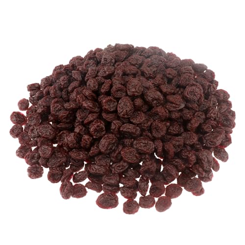 ginojex Künstliche getrocknete Cranberry 500g (540Pcs) gefälschte getrocknete Früchte für Home Kitchen Table Mittelstück Schrank Glasflasche Dekoration von ginojex