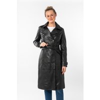 Mauritius Ledermantel "GWTaruh OT" 2 tlg. femininer Leder-Trenchcoat mit Bindegürtel von Mauritius