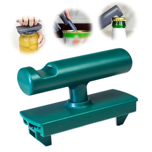 Effortless Arthritis Jar Opener, 2024 Neuest Flaschenöffner für Senioren, 2-IN-1 Glasöffner und Dosenöffner, Verstellbarer Dosenöffner für Familie, Picknick,Geschäft (2, Grün) von givuaime