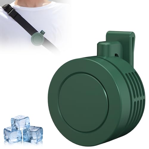 Tragbarer Ventilator Mit Clip, 2025 Net Mini Ventilator, Akku Aufladbar Leise Ventilator, 3 Einstellbaren Windgeschwindigkeiten, Ventilator Klein Für Den Außenbereich, Büro Auf Reisen & Camping (Grün) von givuaime