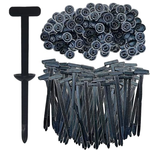 Universal-Kabelbinderschnalle aus Nylon, 2025 Neuest kabelbinder schwarz 50/100 Stück, Mehrzweck Selbsthemmend Kabelbinder für tägliche, Auto Reparatur und Kabelmanagement, Gartenarbeit (100) von givuaime