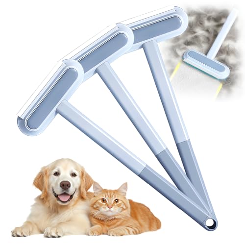 givuaime 3 In 1 Werkzeug zur Tierhaarentfernung, 2025 Neu Tierhaarentferner Bürste, Réutilisables Katzenhaarentferner Mit Bürste, Langen Pet Hair Remover Für Sofa, Bett, Teppich (2) von givuaime