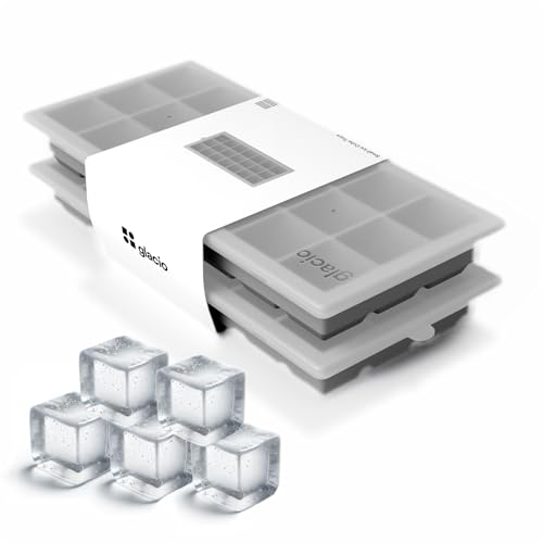 Glacio Kleine Eiswürfelformen aus Silikon mit Deckel – BPA-frei, flexible Eisformen für Cocktails und Getränke von glacio