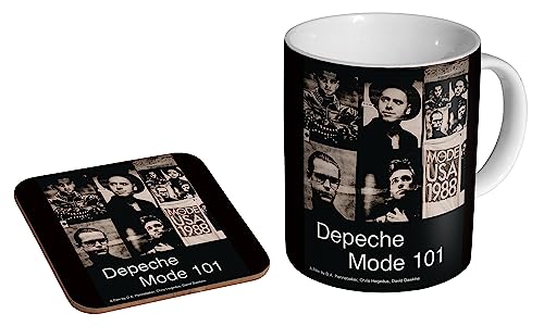 glades Depeche Mode 101 – Keramik Kaffeetasse + Untersetzer Geschenkset von glades
