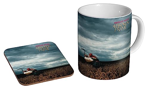 glades Depeche Mode A Broken Frame – Keramik Kaffeetasse + Untersetzer Geschenkset von glades