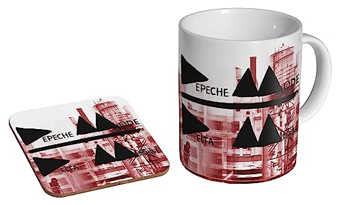 glades Depeche Mode Delta Machine – Keramik Kaffeetasse + Untersetzer Geschenkset von glades