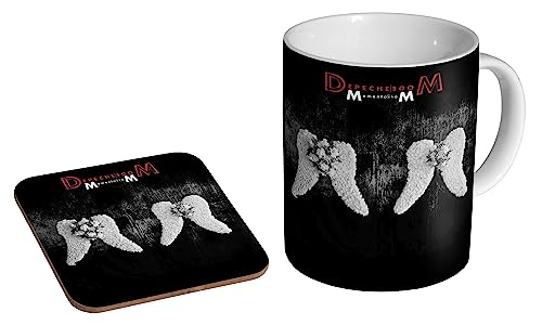 glades Depeche Mode Memento Mori – Keramik Kaffeetasse + Untersetzer Geschenkset von glades