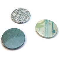 Art Deco Magnet Uhrenmagnete Schulmagnete Kühlschrankmagnete Set Kühlschrankmagnet Küchenmagnete Büromagnete 3Er Handgefertigte Magnete von glamasaurus