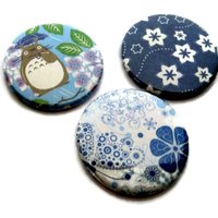 Wald Geist Magnet-Anime Magnet-Kawaii Magnete-Button Magnete-Kühlschrank Magnet-Küche Magnete-Büro-Magnete-Set Von 3 von glamasaurus