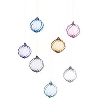 Twist Handblown Christmas Ornament - Unique Glass Holiday Decoration, Artisan Tree Decor, Austrian Handmade von glassmakerspace