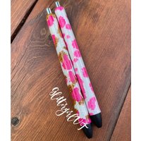 Kuhabdruck, Kugelschreiber Kuh, Wiederauffüllbar, Epoxy Glitzerstift, Kuhfell, Animal Print Stift, Glitzerstift von glittergirlVT