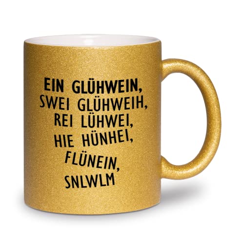glitzertassen.de® | Ein Glühwein, Swei Glühweih… | Tasse mit Glitzer | Weihnachten | Glühweintasse | Geschenkidee von glitzertassen-de