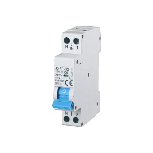 gloca Interruttore Magnetotermico Automatico 1P+N 6A 220V 6KA 1 Modulo DIN C6 von gloca