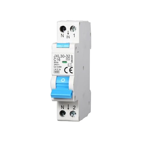 gloca Interruttore Magnetotermico Differenziale 1P+N 16A 30mA 220V 6KA 1 Modulo DIN C16 von gloca