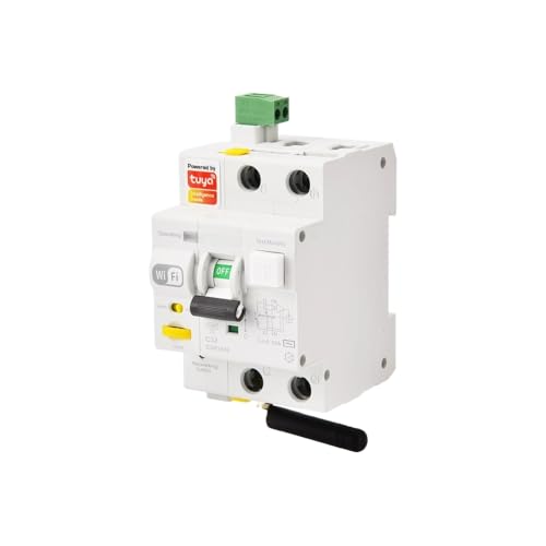 gloca Differenziale Magnetotermico Wi-Fi Smart Con App Tuya Smart RCBO Riarmo Automatico 3M 1PN 32A 6KA 30mA 220V von gloca