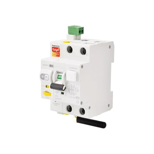 gloca Differenziale Magnetotermico Wi-Fi Smart Con App Tuya Smart RCBO Riarmo Automatico 3M 1PN 16A 6KA 30mA 220V von gloca