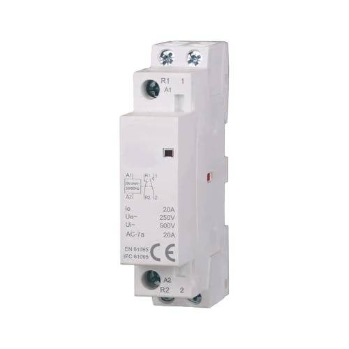 gloca Set mit 1 Schütz AC Führungsschiene DIN 2P 220 V 20 A – 1 Kontakt NC von gloca