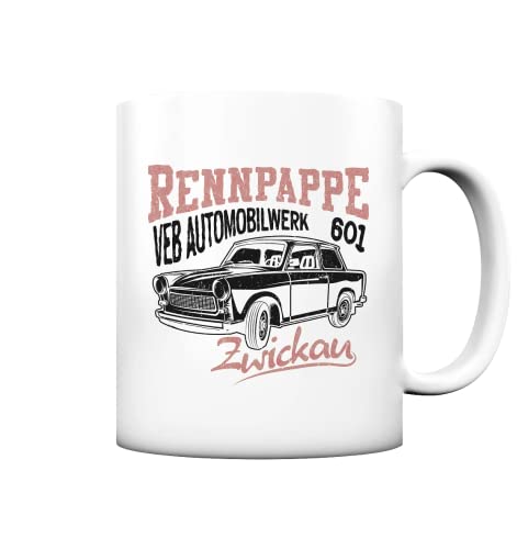 glstkrrn Trabant 601 Rennpappe Tasse, Keramik, 330ml von glstkrrn