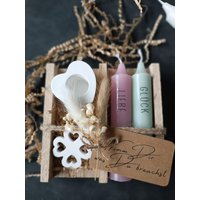 Geschenk Geburtstag Deko Kerze Nimm Dir Was Du Brauchst Freund Geschenkidee Ostern Muttertag Mitbringsel Dankeschön Glück Liebe Gesundheit von gluecksmomentkreativ