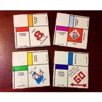 Up-Cycled Scrabble Oder Monopoly Untersetzer - Set Mit Vier Handgemachten, Einzigartigen Fliesen & Brettern Von Gmajanisew von gmajanisew1
