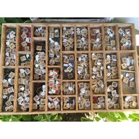 Weinglas Charms - Scrabble Holzbuchstabe Charm A-Z, Blank, Herz Einzelstück By Gmajanisew von gmajanisew1