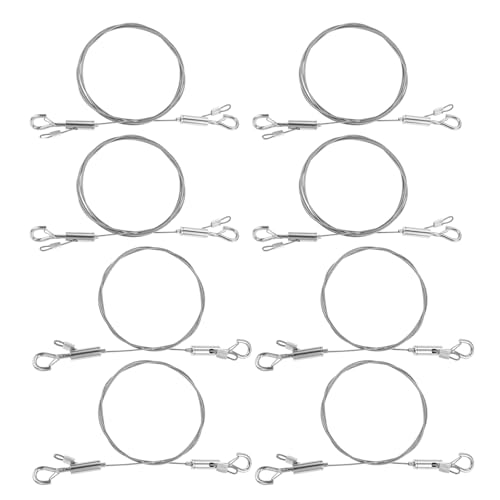 Verstellbares Bilder-Aufhängedraht-Set, 4 x 1 m dünner Draht + 4 x 2 m dicker Draht, robuster Edelstahldraht mit Haken zum Aufhängen von Bildern, Rahmen, Spiegeln, unterstützt bis zu 30 kg Verstellbares Bilder-Aufhängedraht-Set, 4 x 1 m dünner Draht + 4 x 2 m dicker Draht, robuster Edelstahldraht mit Haken zum Aufhängen von Bildern, Rahmen, Spiegeln, unterstützt bis zu 30 kg von gohantee