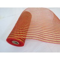 3Er Set Deco Poly Mesh 10" X Breite Folie Rot/Gold Laserfolie 3Er Set Deco Poly Mesh 10" X Breite Folie Rot/Gold Laserfolie von goingtothatshop