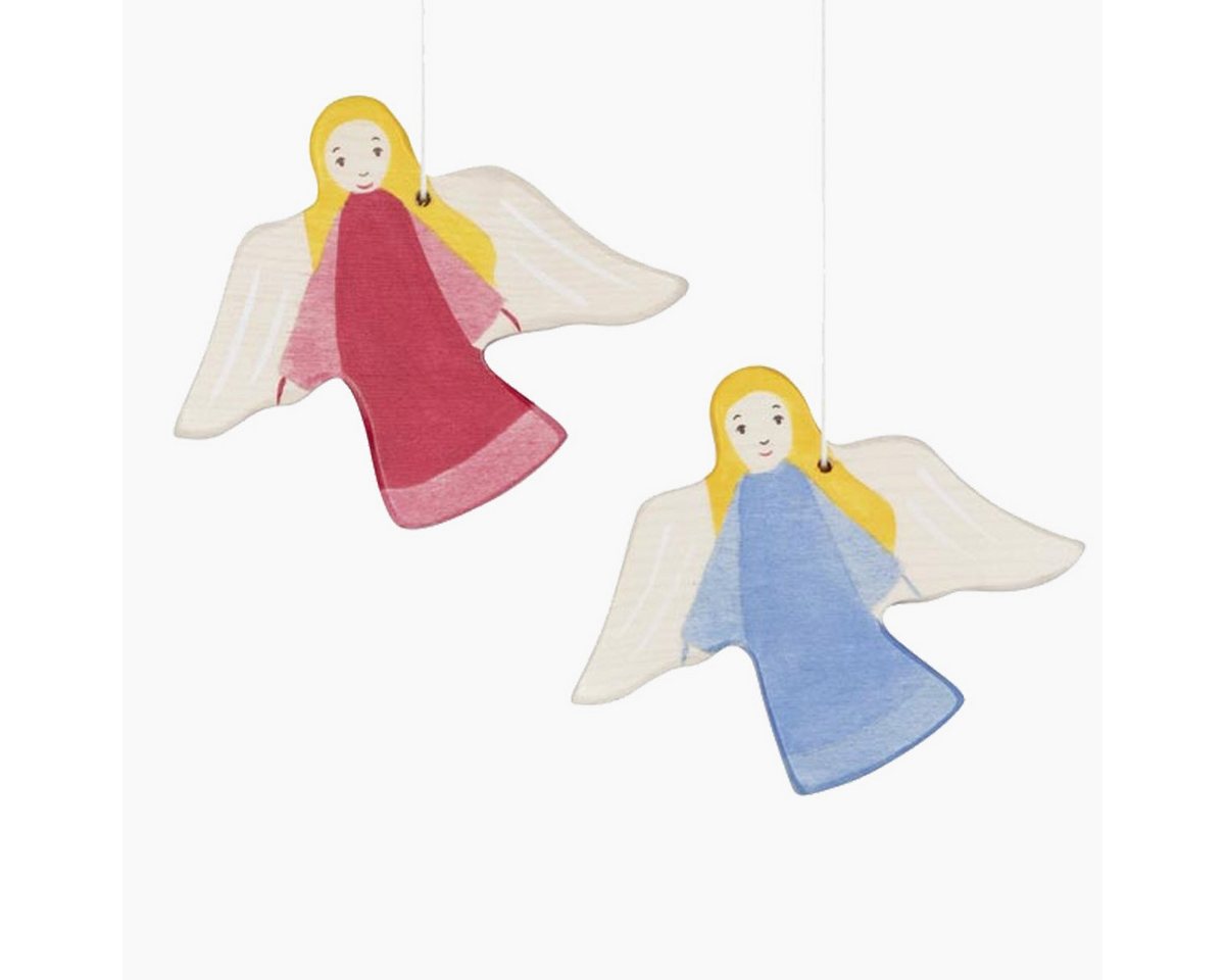 goki Engelfigur Engel-Schutzengel 2er Set (packung, 2 St., spar set), handgefertigtes Kunstwerk von goki