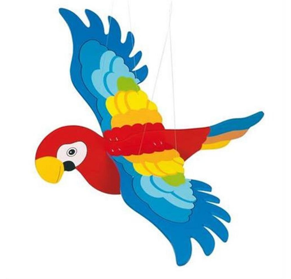 goki Hängedekoration Schwingtier Papagei, 65 cm, für Kinderzimmer von goki