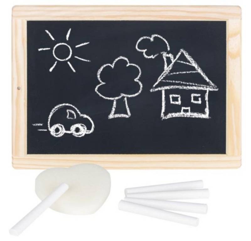 goki Wandtafel Schreibtafel Kreidetafel 26x18,5cm aus Holz 58952, (5-tlg) von goki