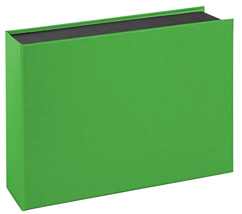 goldbuch 89 759 Aufbewahrungsbox Inspire you! Evergreen, Schachtel, Maße 24 x 17,5 x 6,5 cm, Box mit aufklappbarem Deckel, Innenkarton Schwarz, Außen Grün von goldbuch