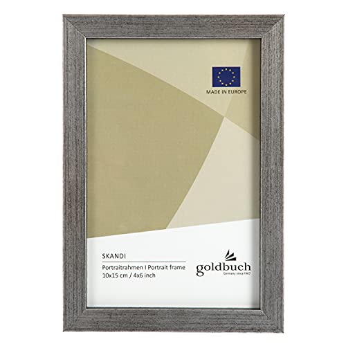 goldbuch Bilderrahmen Skandi 10x15 cm, Einzelrahmen aus Echt Holz, Portraitrahmen zum Stellen, Holzrahmen mit Wandhalterung, Foto Rahmen, Frame Silber goldbuch Bilderrahmen Skandi 10x15 cm, Einzelrahmen aus Echt Holz, Portraitrahmen zum Stellen, Holzrahmen mit Wandhalterung, Foto Rahmen, Frame Silber von goldbuch