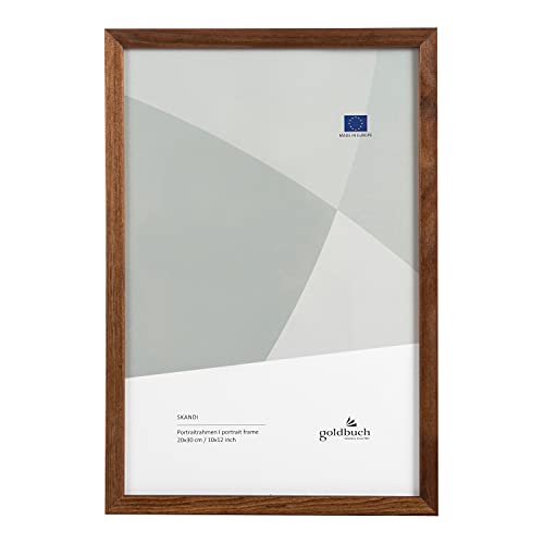 goldbuch Bilderrahmen Skandi 20x30 cm, Einzelrahmen aus Echt Holz, Portraitrahmen zum Stellen, Holzrahmen mit Wandhalterung, Foto Rahmen, Frame braun goldbuch Bilderrahmen Skandi 20x30 cm, Einzelrahmen aus Echt Holz, Portraitrahmen zum Stellen, Holzrahmen mit Wandhalterung, Foto Rahmen, Frame braun von goldbuch