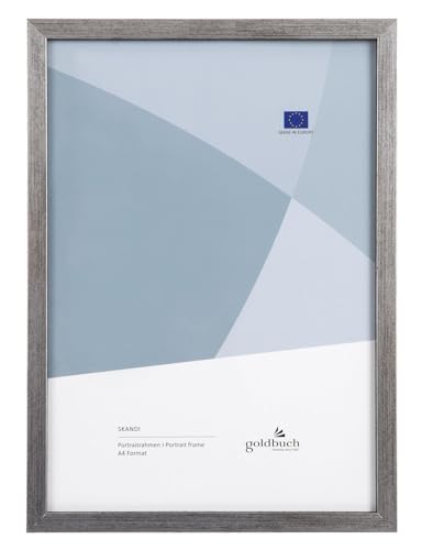 goldbuch Bilderrahmen Skandi DIN A4, Einzelrahmen aus Echt Holz, Portraitrahmen zum Stellen, Holzrahmen mit Wandhalterung, Foto Rahmen, Frame Silber, 90 0496 goldbuch Bilderrahmen Skandi DIN A4, Einzelrahmen aus Echt Holz, Portraitrahmen zum Stellen, Holzrahmen mit Wandhalterung, Foto Rahmen, Frame Silber, 90 0496 von goldbuch