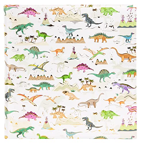 goldbuch 27839 Fotoalbum Dinosaurier, Bilderalbum mit 60 weißen Seiten, Album aus Kunstdruckpapier im Format 30 x 31 x 4 cm, Einband mit Dinosaurier-Design, Fotobuch zum Festhalten von Erinnerungen von goldbuch