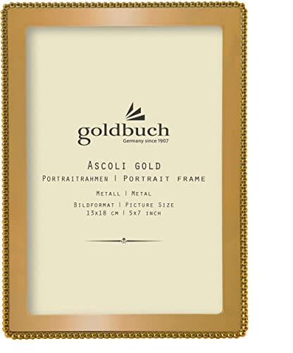 goldbuch Metall-Fotorahmen Ascoli Gold 13x18 cm von goldbuch