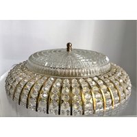 Mid Century Kristall Deckenlampe Von Palwa 1960Er Jahre von goldcrabs