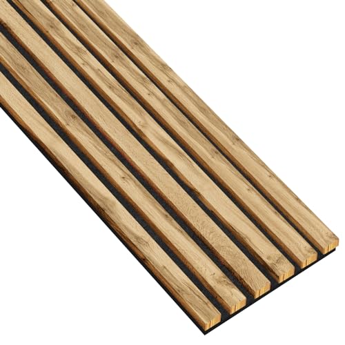 Filz-Lamellen-Set für Innenraumdekoration, 12x28 mm, 6 Stück, Basismodul 25,3 cm, Gesamtlänge 275 cm Holzpaneele, wandpaneele, holzoptik, lamellenwand von golddoor