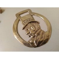 Vintage Metall, Messing Flaschenöffner, Gentleman, Lord, Mann Figur von goldenbee12