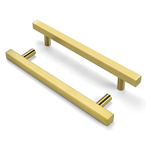 goldenwarm 5 Stück Möbelgriffe 128mm Lochabstand Gold Griffe für Küchenschränke Möbelgriffe Gold Griffe Möbel 28mm goldenwarm 5 Stück Möbelgriffe 128mm Lochabstand Gold Griffe für Küchenschränke Möbelgriffe Gold Griffe Möbel 28mm von goldenwarm
