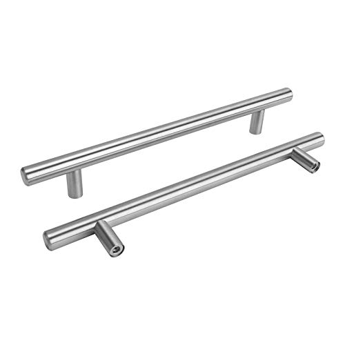 goldenwarm 15 Stück Küchengriffe 160mm Lochabstand Möbelgriffe 160mm Schrank Schublade Türgriff Stangengriff -LS201BSS160 Küchenschrank Edelstahl Möbelgriffe Kleiderschrank Zieht Griffe von goldenwarm