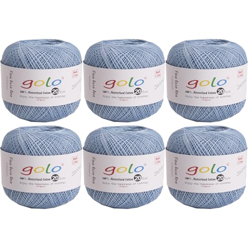 golo Häkelgarn 20 für 6 Bälle handgestricktes Häkelgarn Gewinde häkeln golo Häkelgarn 20 für 6 Bälle handgestricktes Häkelgarn Gewinde häkeln von golo